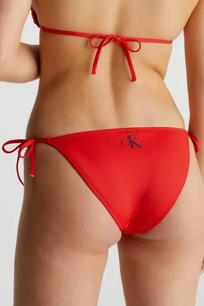 Dámský spodní díl plavek X2273 XNE červená - Calvin Klein