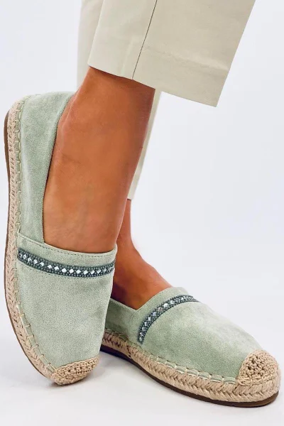 Elegantní Espadrilky s Kamínky - Inello