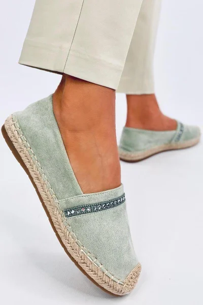 Elegantní Espadrilky s Kamínky - Inello