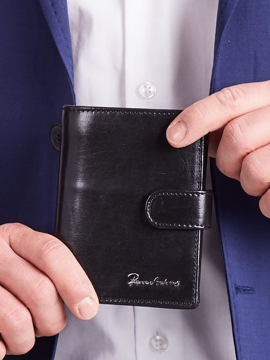 Pánská kožená peněženka s černou sponou FPrice, jedna velikost i523_2016101764725