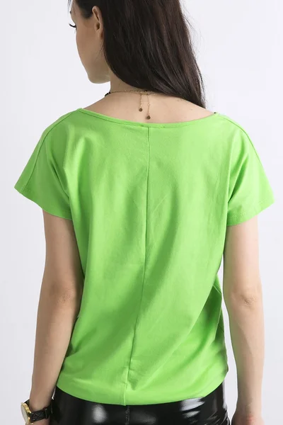 Dámské základní zelené tričko FPrice