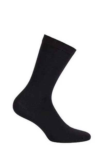 Kvalitní elegantní pánské ponožky - Černá Klasika