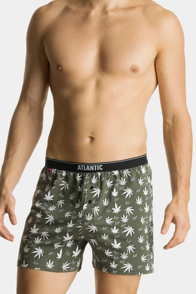 Mužské modré boxerky Atlantic 2-pack