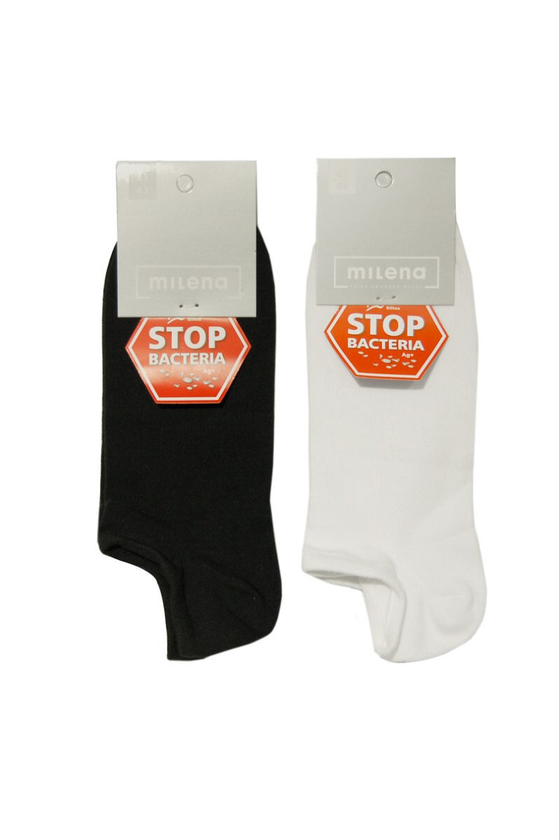 Pánské mini ponožky STOP bacteria 2A36 - Milena, bílá 41/43 i10_P37066_1:5_2:506_