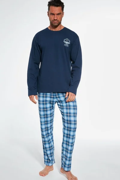 Mužské pohodlné bavlněné pyžamo Cornette