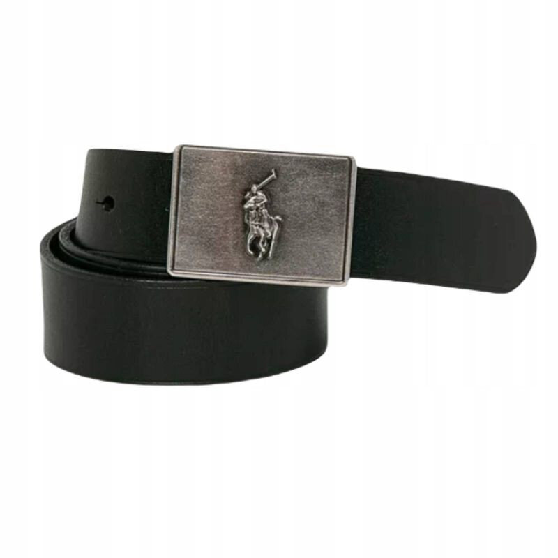 Černý dětský pásek s přezkou Pony od Ralph Lauren, S i476_78243960