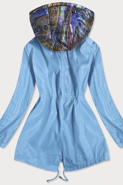 Světle modrávícebarevná bunda pro ženy s ozdobnou kapucí 24RC5L ZAC&ZOE