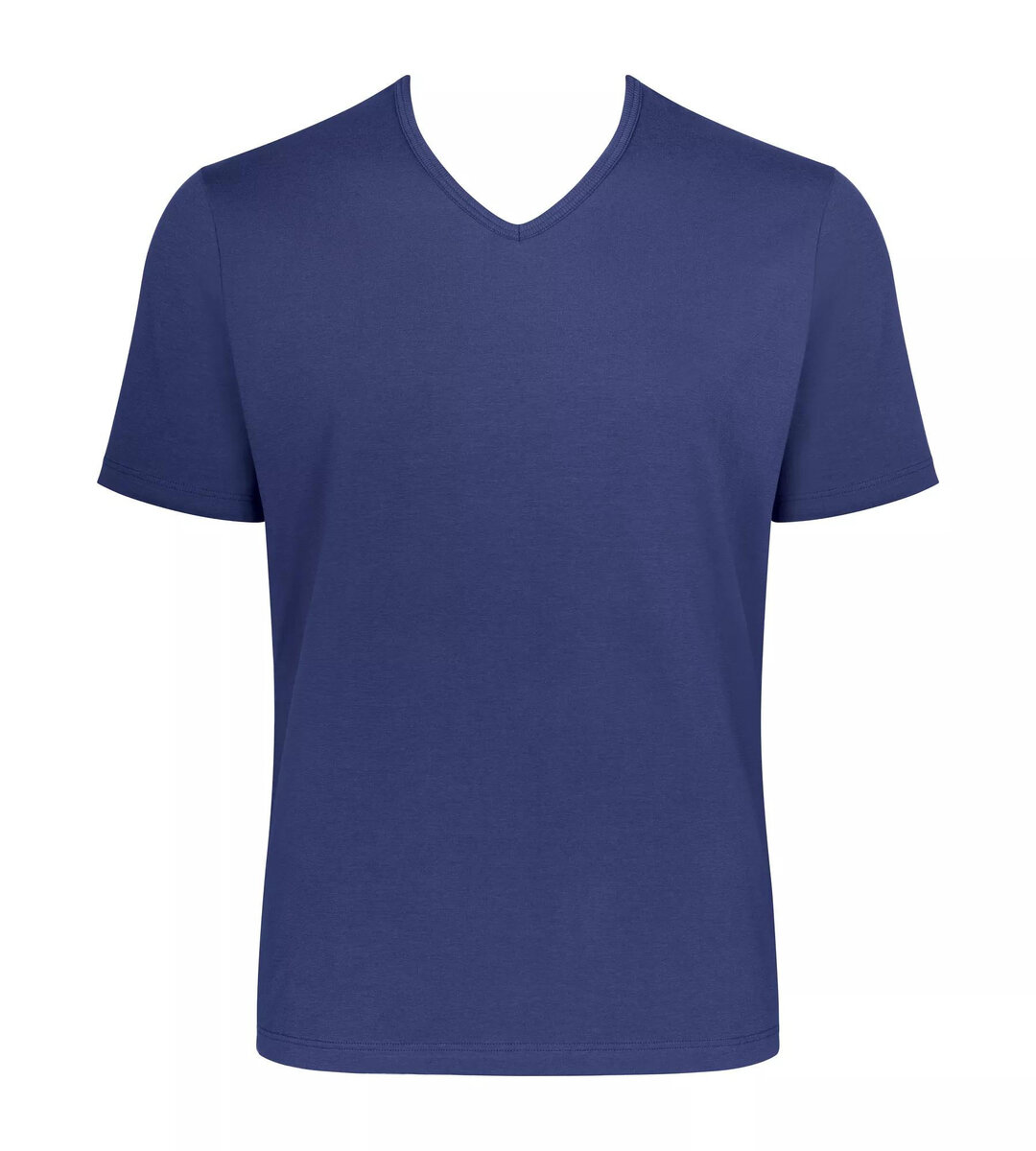 Pánské tričko GO Shirt V-Neck Regular Fit - VINTAGE DENIM - modrá 7F29L - Sloggi, BLUE XL i343_10205188-00QF-XL