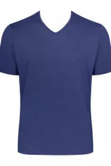 Pánské tričko GO Shirt V-Neck Regular Fit - VINTAGE DENIM - modrá 7F29L - Sloggi