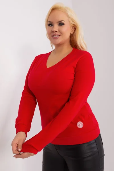 Červená dámská halenka FPrice - Elegantní kousek pro každou ženu