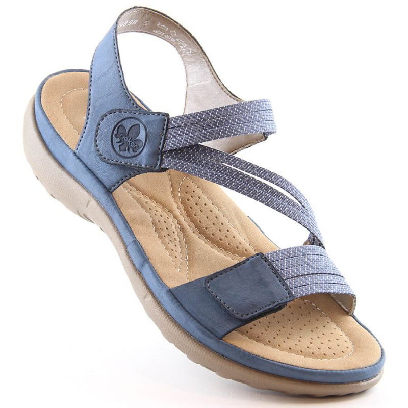 Letní dámské sandály Rieker Comfort Blue, 42 i476_80924168