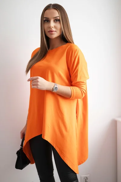 Oversize Oranžová Halenka K-Fashion