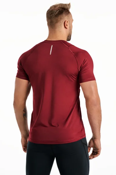 Pánské Tričko Vital Zip Rough Radical Burgundy