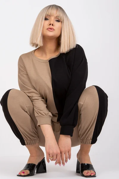 Dámský plus size komplet mikina a kalhoty od Fashionhunters