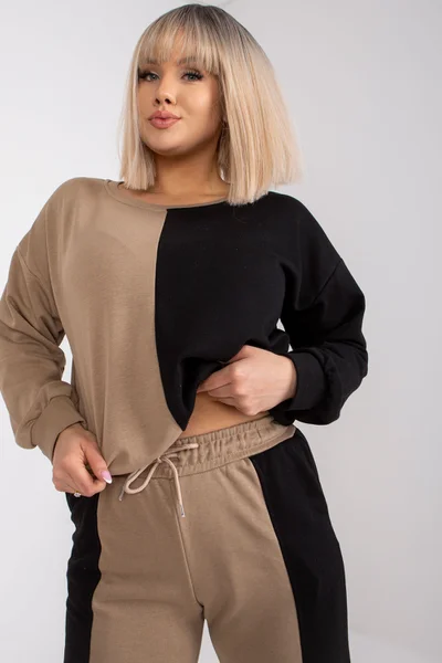 Dámský plus size komplet mikina a kalhoty od Fashionhunters