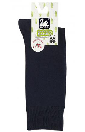Pánské ponožky Wola z bambusové příze, černá/černá 45-47 i384_71324515