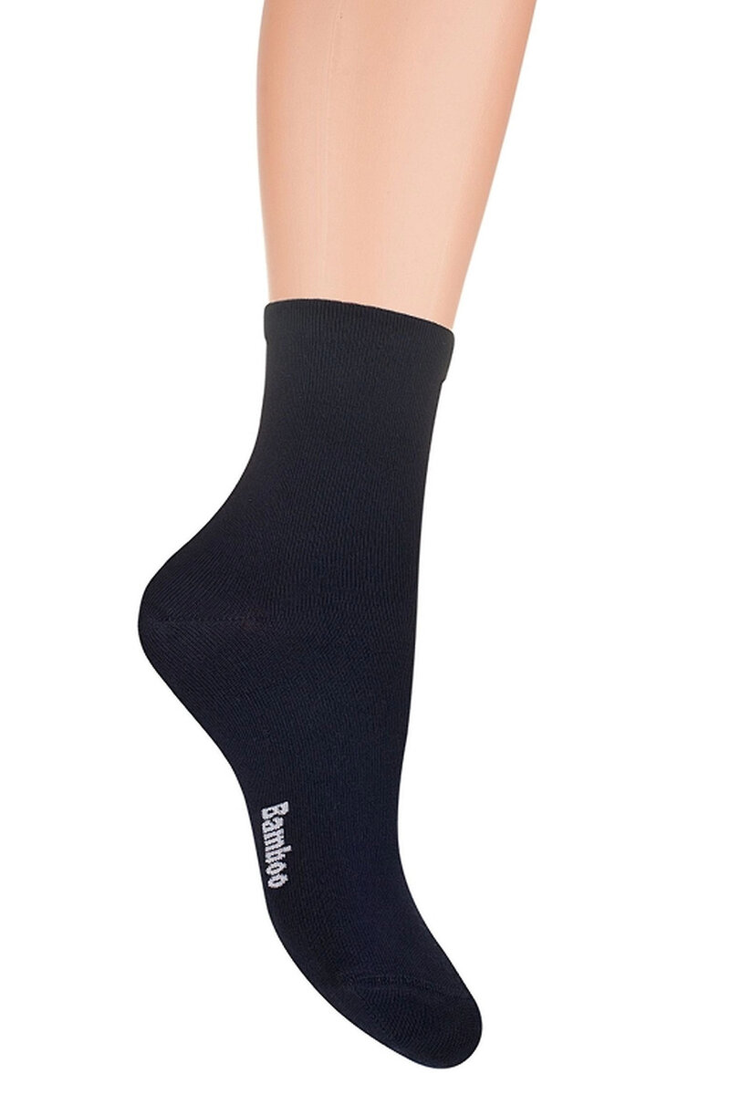 Černé bambusové dámské ponožky - Skarpol, černá 39/41 i41_9999931181_2:černá_3:39/41_
