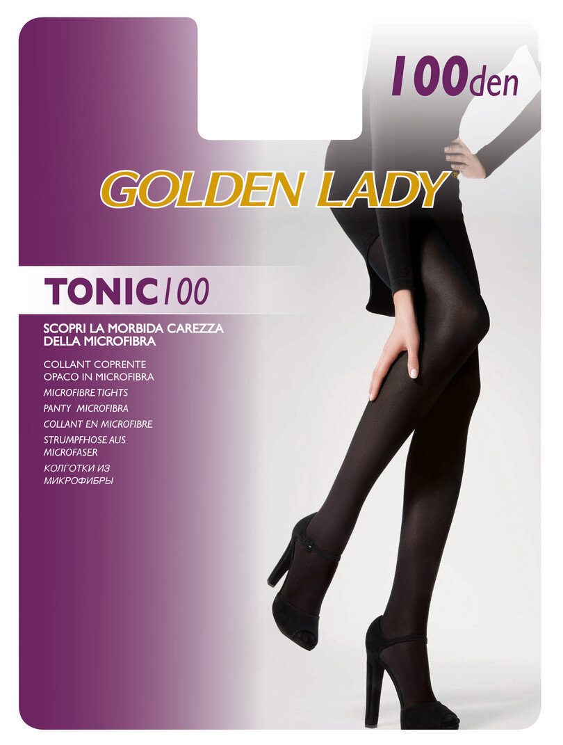 Dámské punčochové kalhoty Tonic 1DT3 DEN - Golden Lady, nero 3 i170_8300497859030