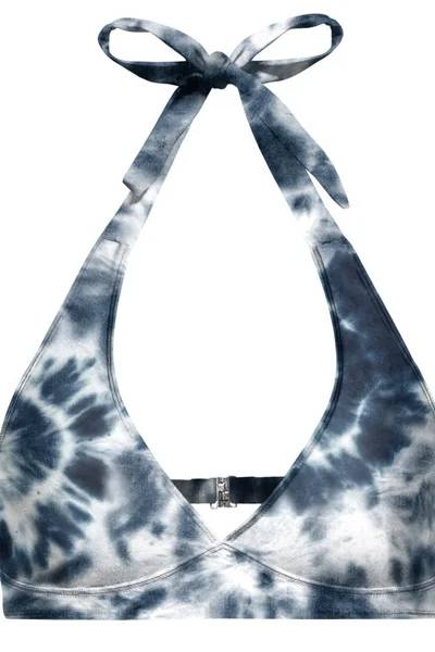 Dámský Modrý Tie Dye Halter Bikini Top – Aloha From Deer