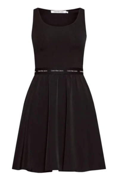 Černé šaty Calvin Klein s kontrastní páska