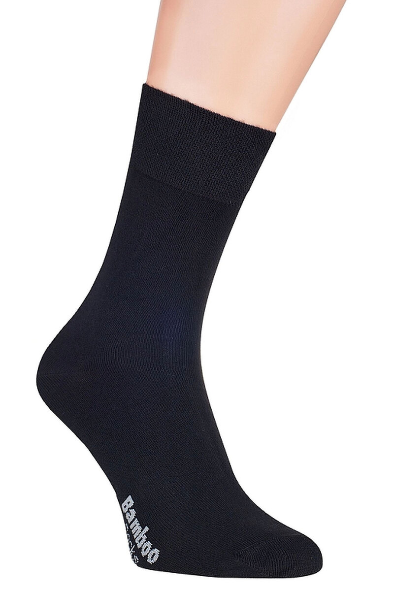 Černé bambusové antibakteriální ponožky pro pány, černá 45/47 i41_9999931187_2:černá_3:45/47_