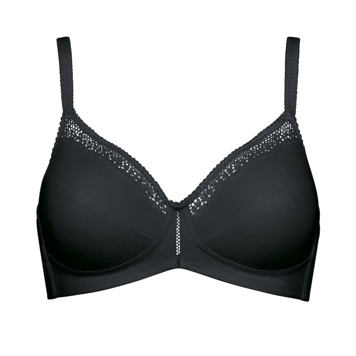 Podprsenka pro ženy Cotton Beauty N černá - Triumph, BLACK 90D i343_10094814-0004-90D