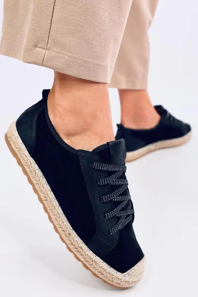 Šněrovací Espadrilky Inello - Třpytivé