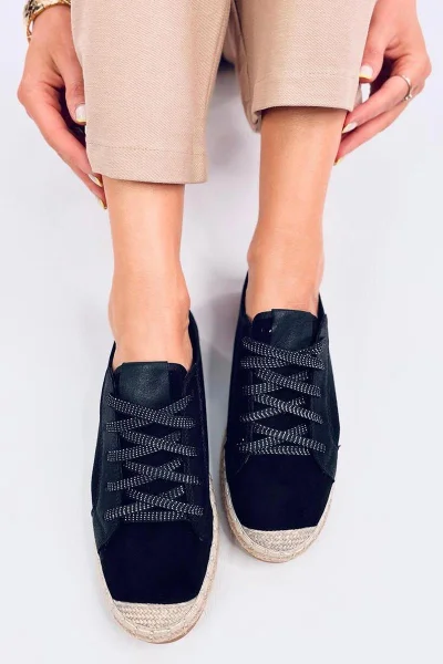 Šněrovací Espadrilky Inello - Třpytivé