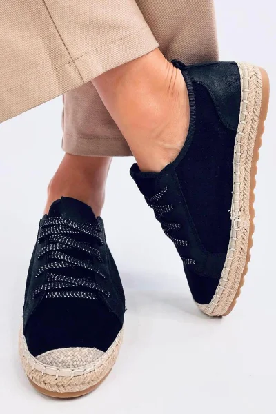 Šněrovací Espadrilky Inello - Třpytivé