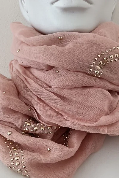 Zlatoměkký šátek - Růžová Zlatá Krása