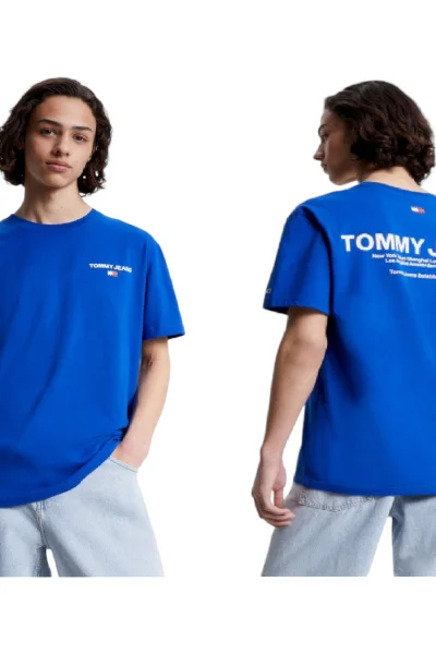 Dámské Kobaltové Tričko Tommy Hilfiger Jeans