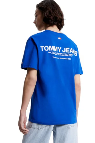 Dámské Kobaltové Tričko Tommy Hilfiger Jeans