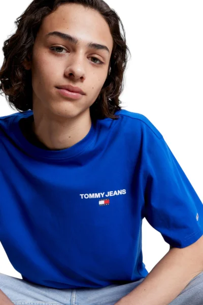 Dámské Kobaltové Tričko Tommy Hilfiger Jeans