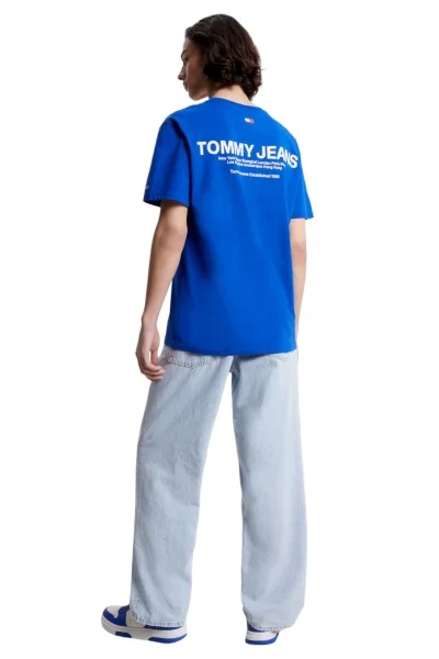 Dámské Kobaltové Tričko Tommy Hilfiger Jeans