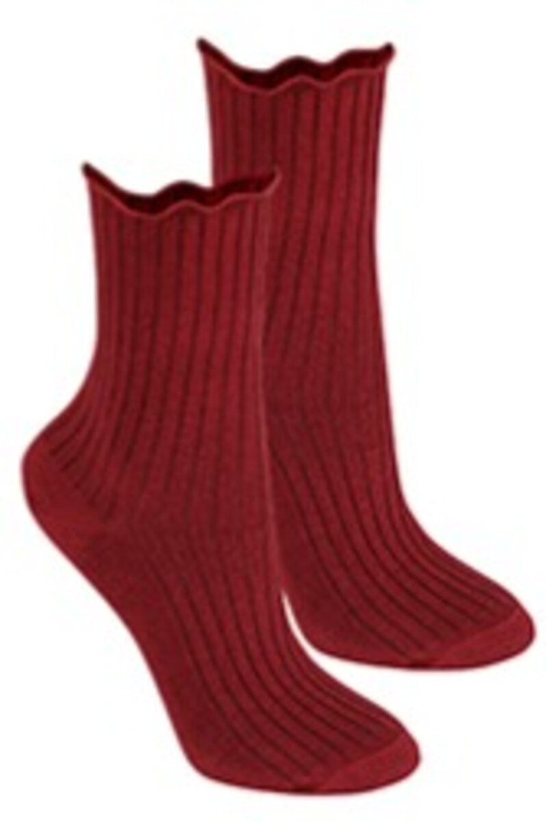 Netlačící dámské žebrované ponožky 69906 Wola, růžová UNI i170_W8408P996000C0E