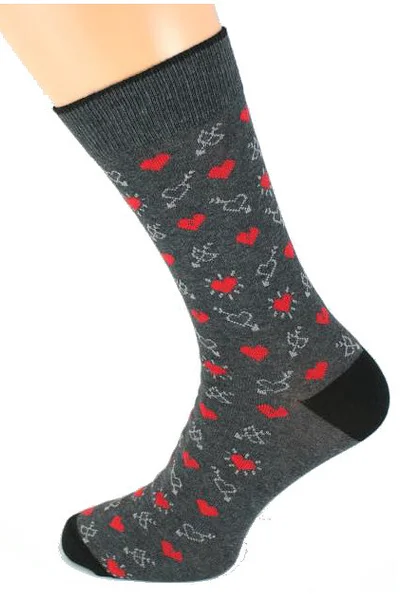 Pánské valentýnské ponožky Bratex 68H35 Classic Men 613V5