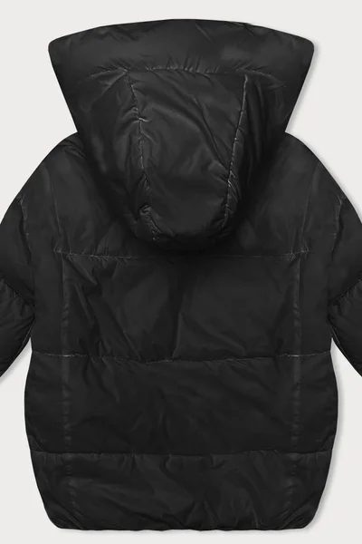 Černá sportovní bunda s kapucí Miss TiTi