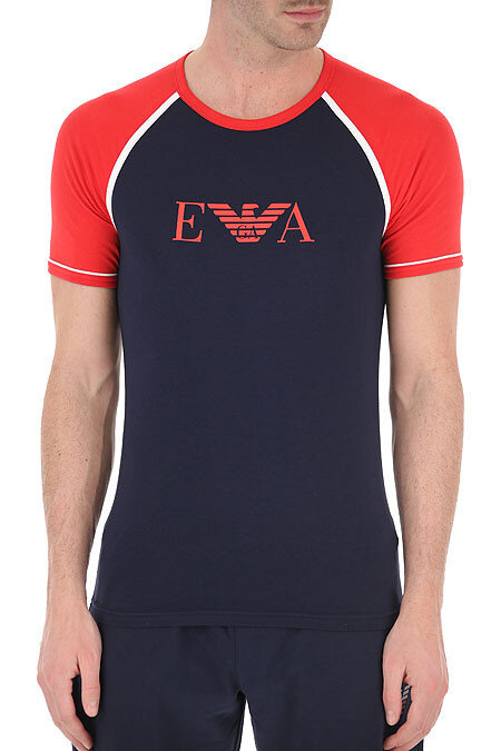 Pánské tričko S5G 2MG 7H971 modročervená - Emporio Armani, modro-červená M i10_P43831_1:1066_2:91_