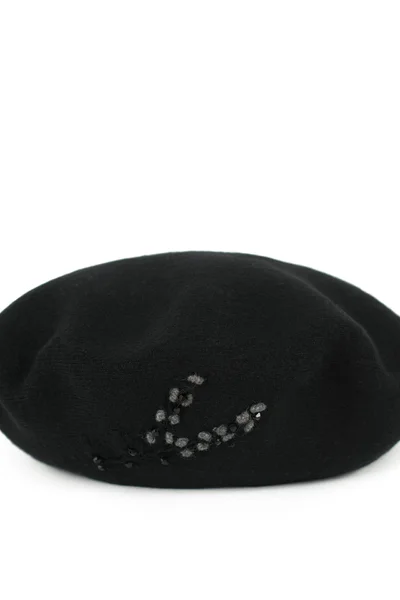 Angorský dámský baret s anténou Art of Polo Black