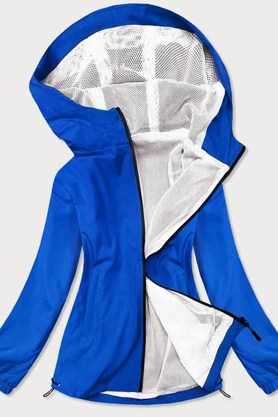 Světle modrá letní bunda pro ženy s podšívkou 043H12 J.STYLE
