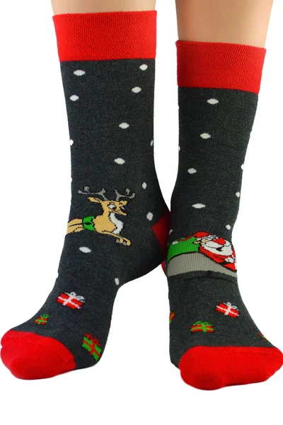 Vánoční dětské ponožky Noviti - grafitová