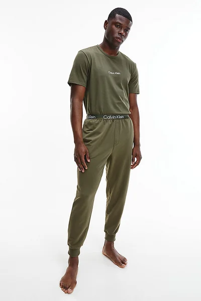 Pánské tepláky Jogger 6355 - RBN - Khaki - Calvin Klein