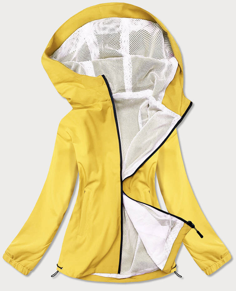 Žlutá neonová dámská letní bunda s podšívkou 2T4 J.STYLE, odcienie żółtego S (36) i392_19357-46