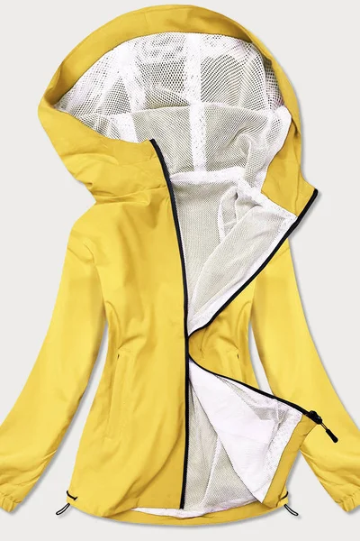 Žlutá neonová dámská letní bunda s podšívkou 2T4 J.STYLE
