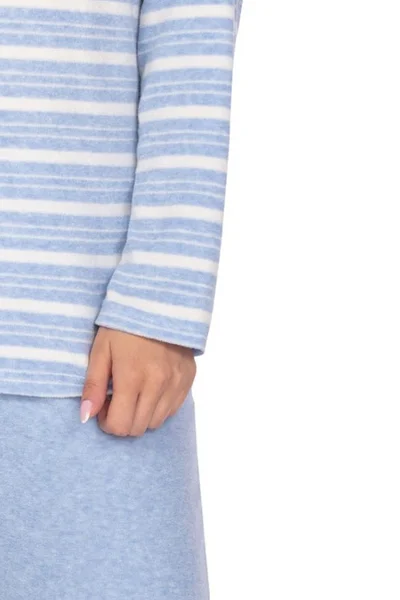 Modro-pruhované froté pyžamo pro ženy - Regina