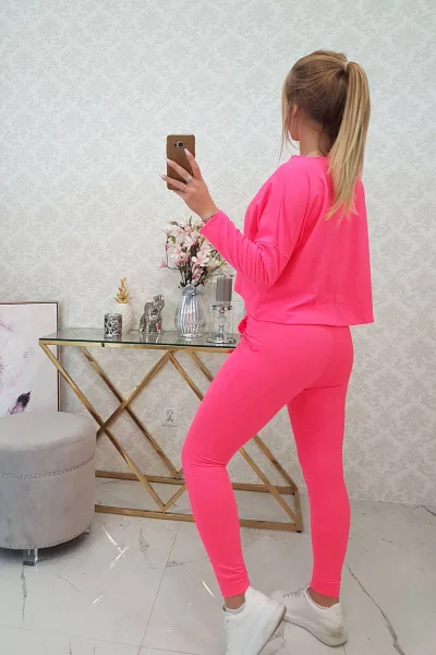 Oversize Růžová Neonová Sada K-Fashion