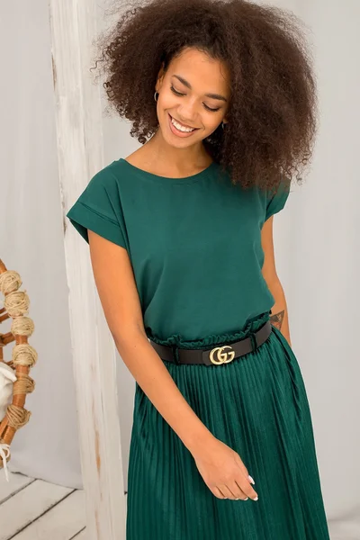 Zelené dámské tričko s krátkým rukávem - Zelená krása
