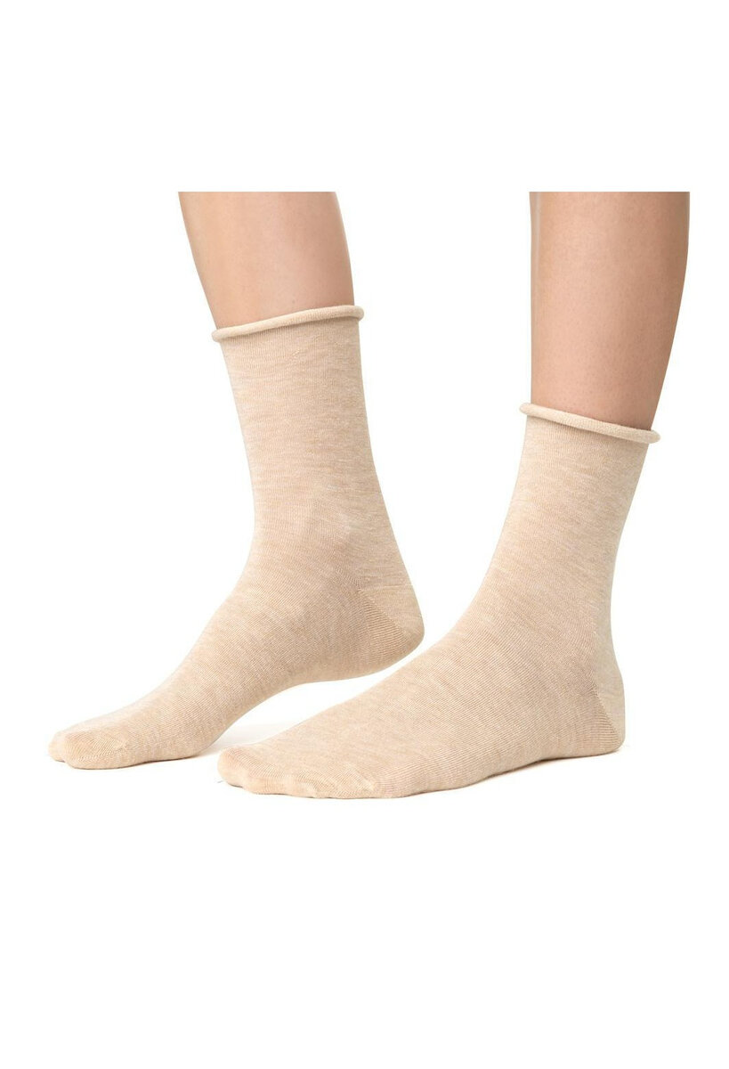 Dámské ponožky Steven art.083 Cashmare 35-40, béžová melanž 38-40 i384_83482482