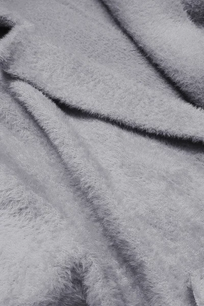 Dámský dlouhý šedý vlněný přehoz přes oblečení typu 