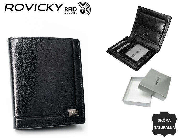 Mužská peněženka FPrice Černá Kapsy Karty Doklady, jedna velikost i523_5903051020223